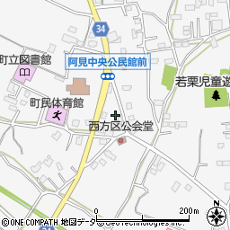 茨城県稲敷郡阿見町若栗1891周辺の地図