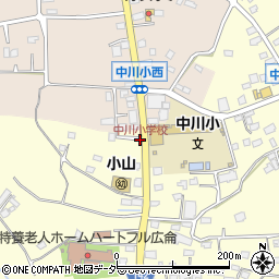 中川小学校周辺の地図