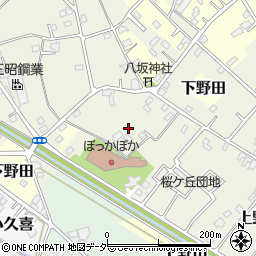 埼玉県白岡市上野田380周辺の地図