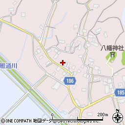 茨城県行方市根小屋221周辺の地図