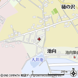 茨城県つくば市池向1676-30周辺の地図