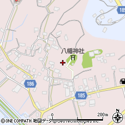 茨城県行方市根小屋周辺の地図