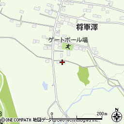 埼玉県比企郡嵐山町将軍澤224周辺の地図