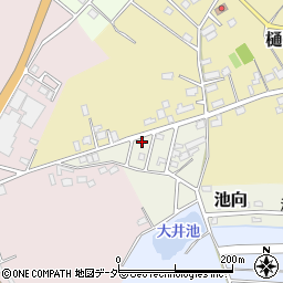 茨城県つくば市池向1675-8周辺の地図