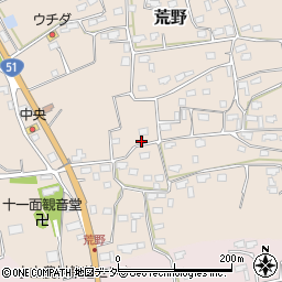 茨城県鹿嶋市荒野90周辺の地図