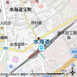 魚民 水海道駅前店周辺の地図