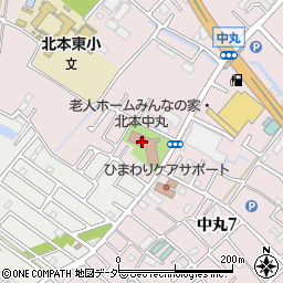 介護付有料老人ホームみんなの家・北本中丸周辺の地図