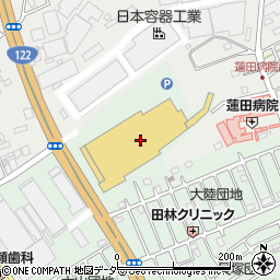 カインズホーム　蓮田店周辺の地図