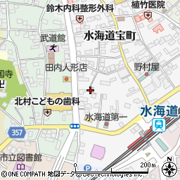 茨城県常総市水海道宝町2707-8周辺の地図