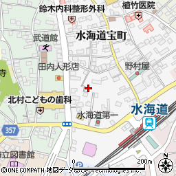 茨城県常総市水海道宝町2707-3周辺の地図
