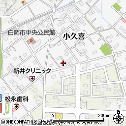 埼玉県白岡市小久喜1398-3周辺の地図