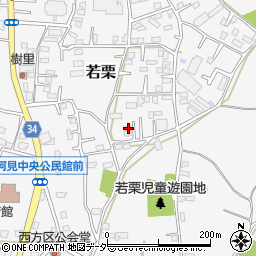 茨城県稲敷郡阿見町若栗1710周辺の地図