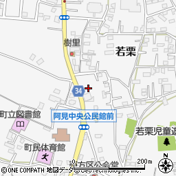 茨城県稲敷郡阿見町若栗1908周辺の地図