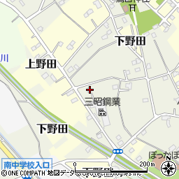 埼玉県白岡市上野田447周辺の地図