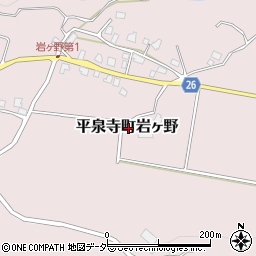 福井県勝山市平泉寺町岩ヶ野周辺の地図