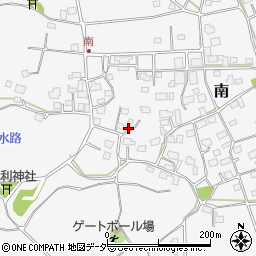 茨城県つくばみらい市南周辺の地図