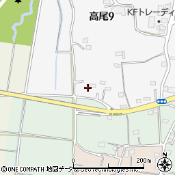 埼玉県北本市高尾9丁目58周辺の地図