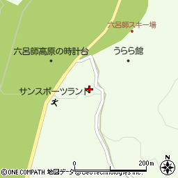 福井大学　六呂師山荘周辺の地図