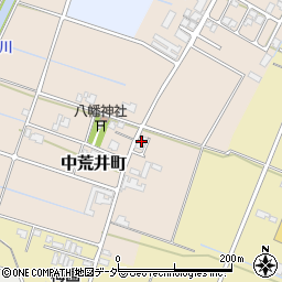 福井県福井市中荒井町周辺の地図