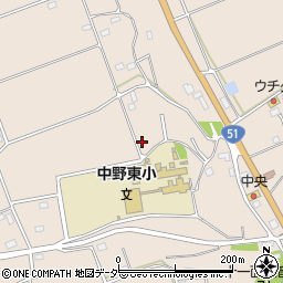 茨城県鹿嶋市荒野2037-1周辺の地図