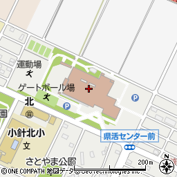 埼玉県県民活動総合センター周辺の地図