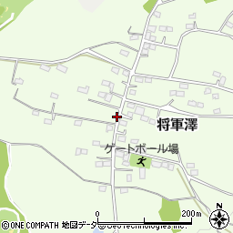 埼玉県比企郡嵐山町将軍澤75周辺の地図