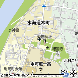 茨城県常総市水海道本町2576-3周辺の地図