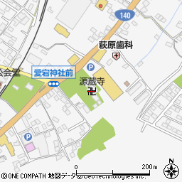 源藏寺周辺の地図