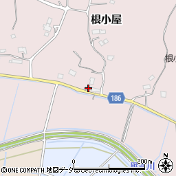 茨城県行方市根小屋678周辺の地図