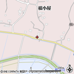 茨城県行方市根小屋678周辺の地図