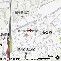 埼玉県白岡市小久喜1241-2周辺の地図
