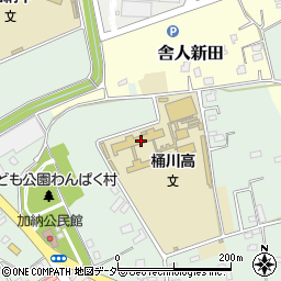 埼玉県立桶川高等学校周辺の地図