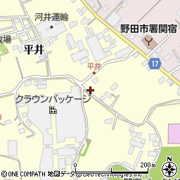 千葉県野田市平井327周辺の地図