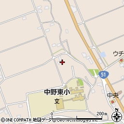 茨城県鹿嶋市荒野2041-1周辺の地図