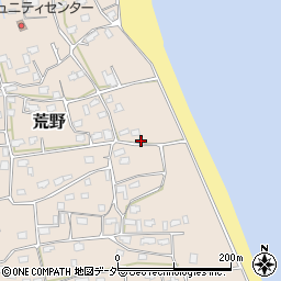 茨城県鹿嶋市荒野1624-2周辺の地図