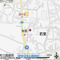 茨城県稲敷郡阿見町若栗1340周辺の地図