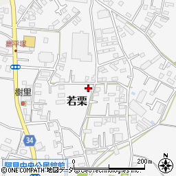 茨城県稲敷郡阿見町若栗1743周辺の地図