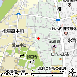 茨城県常総市水海道栄町周辺の地図