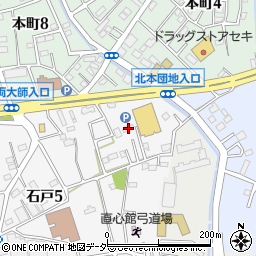 埼玉県北本市石戸5丁目38周辺の地図