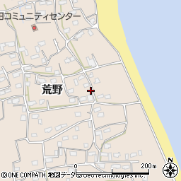 茨城県鹿嶋市荒野1639-9周辺の地図