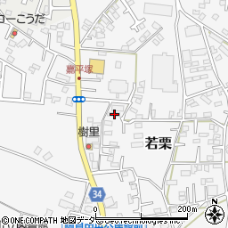 茨城県稲敷郡阿見町若栗1341周辺の地図