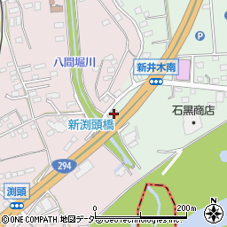 茨城県常総市新井木町896-1周辺の地図
