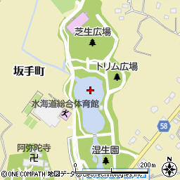 きぬ総合公園周辺の地図