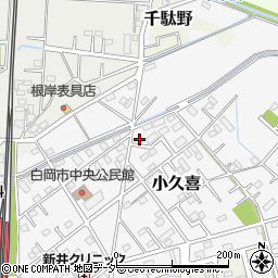 埼玉県白岡市小久喜1340-3周辺の地図