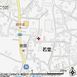 茨城県稲敷郡阿見町若栗1753周辺の地図