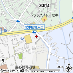 埼玉県北本市石戸5丁目5周辺の地図