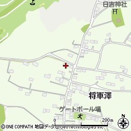 埼玉県比企郡嵐山町将軍澤70周辺の地図