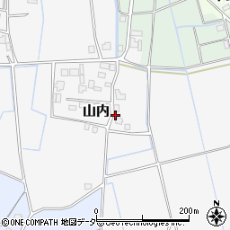 茨城県稲敷郡美浦村山内周辺の地図