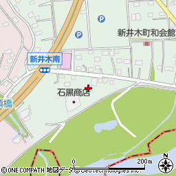 茨城県常総市新井木町821周辺の地図