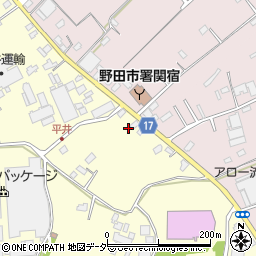 千葉県野田市平井329-4周辺の地図
